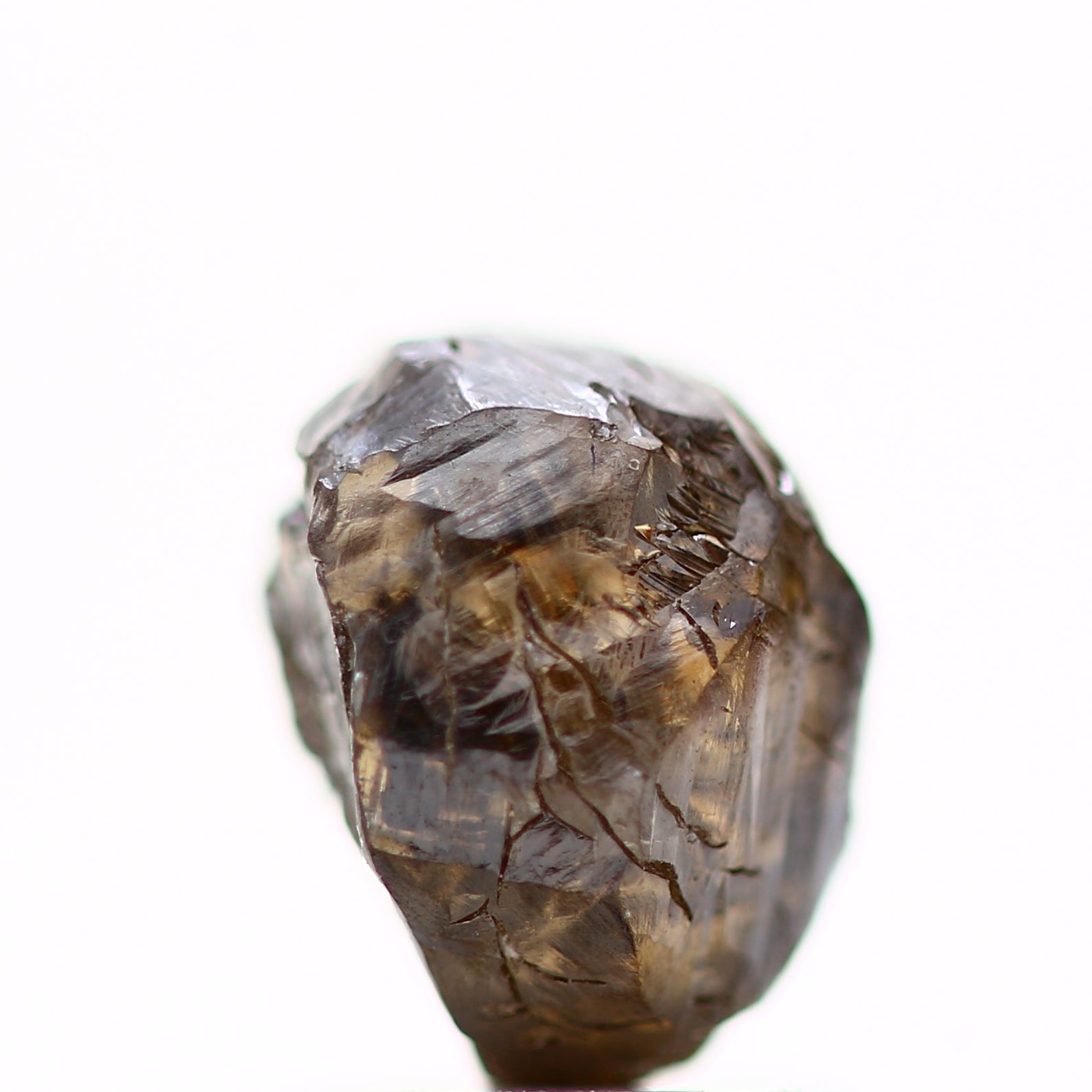 Natura Rough Diamond Fancy Brown Uncut Raw Diamond 2.10 Carat Design Rough Diamond Engagement Ring SDM639